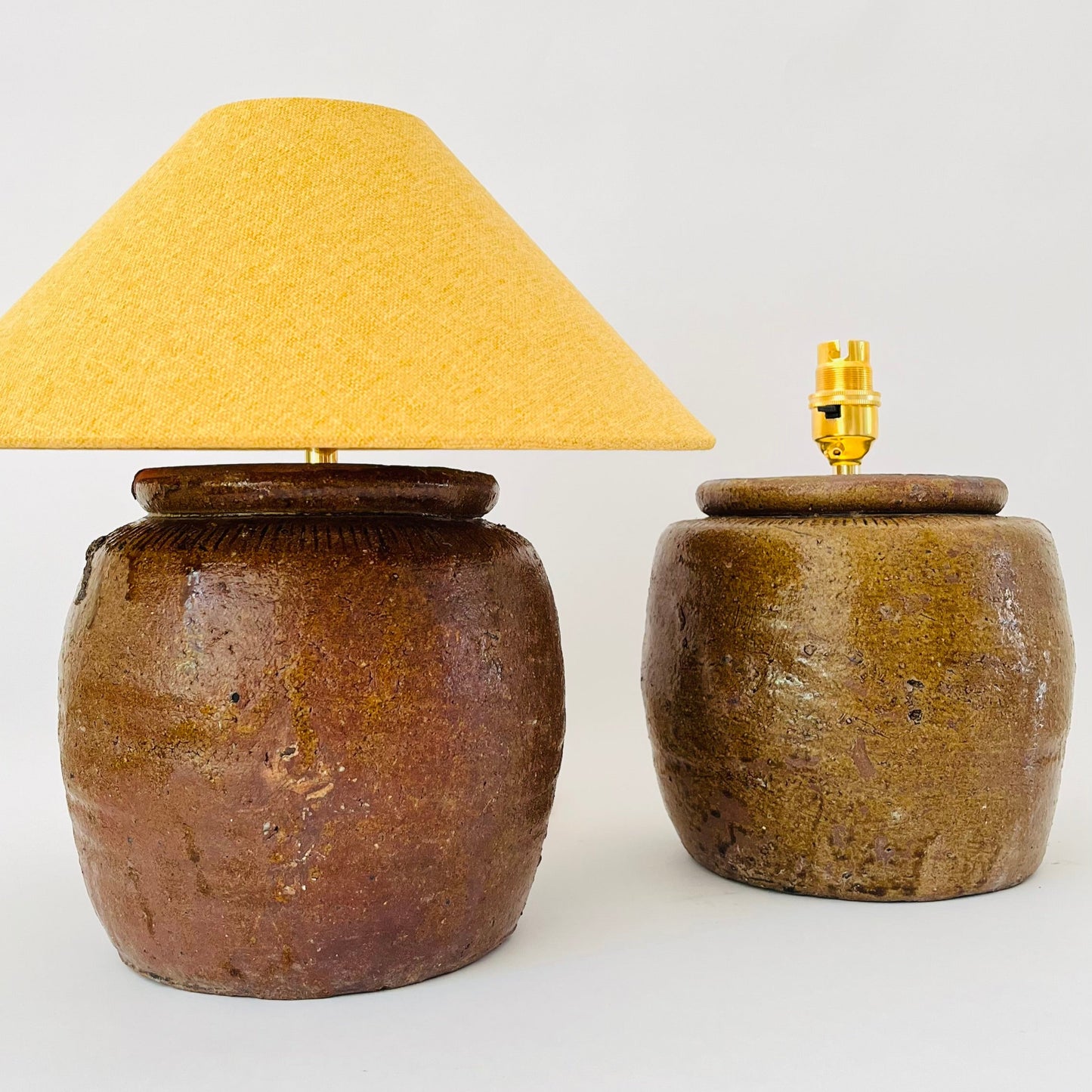 Antique Pottery Lamp