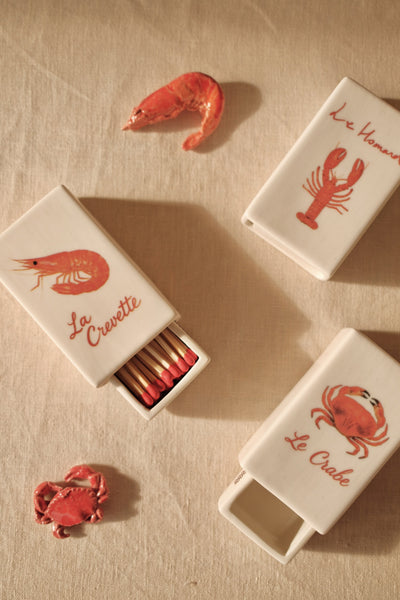 ‘Le Homard’ Ceramic Matchbox