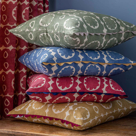 Osborne Green Oversized Square Cushion
