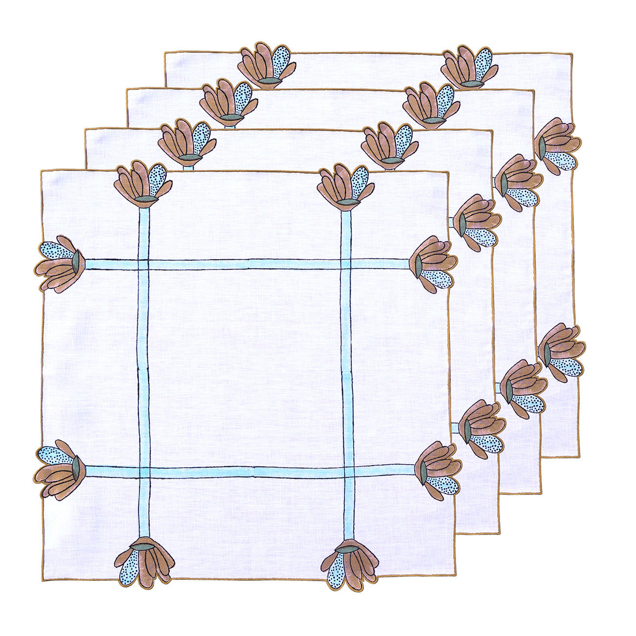 Cactus Table Napkin - Brown (Set of 4)