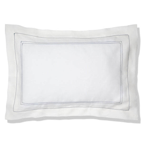 Bed Linen Set Hemstitch Prussian Blue