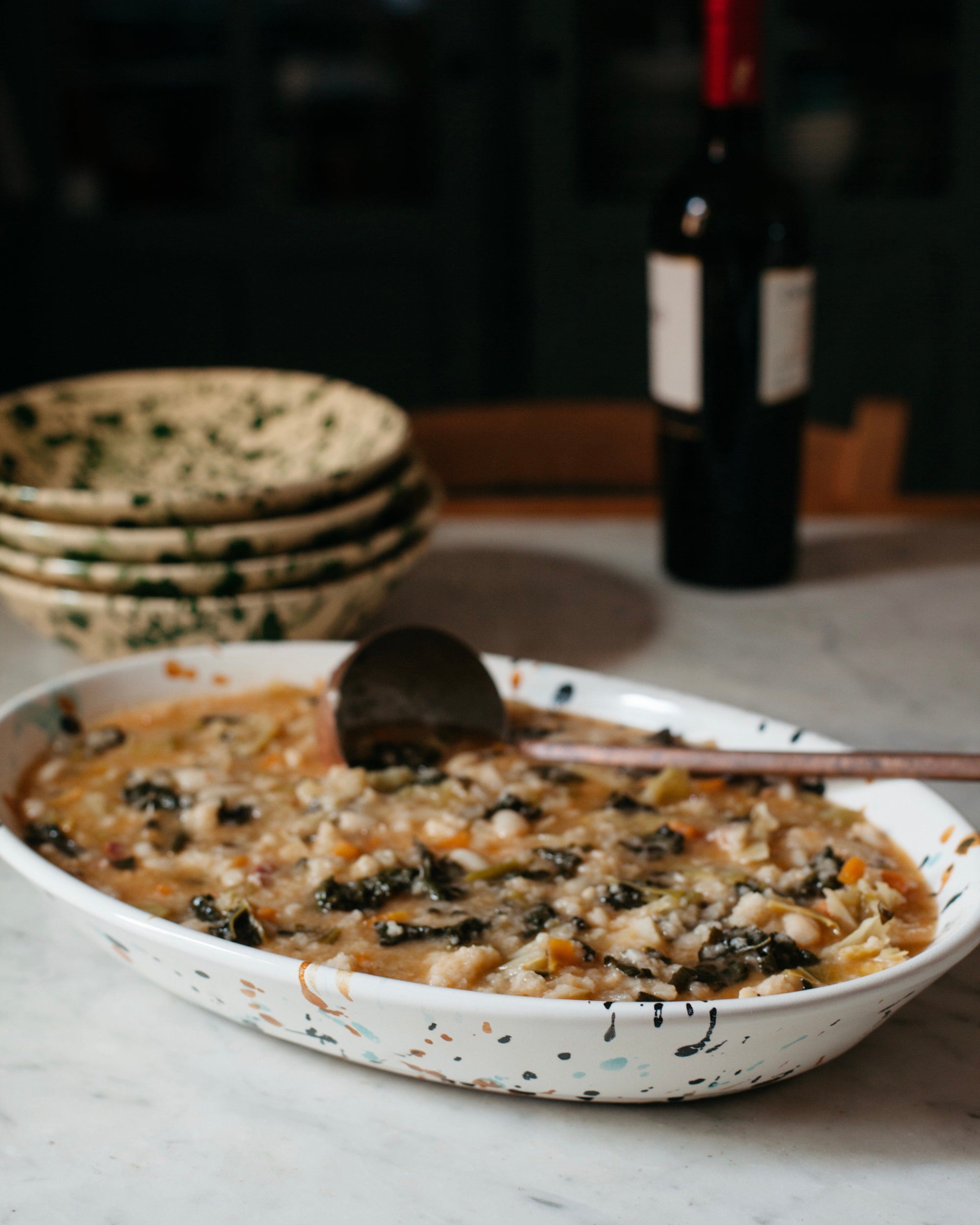 Emiko Davies 3 piece Splatterware Platter Set