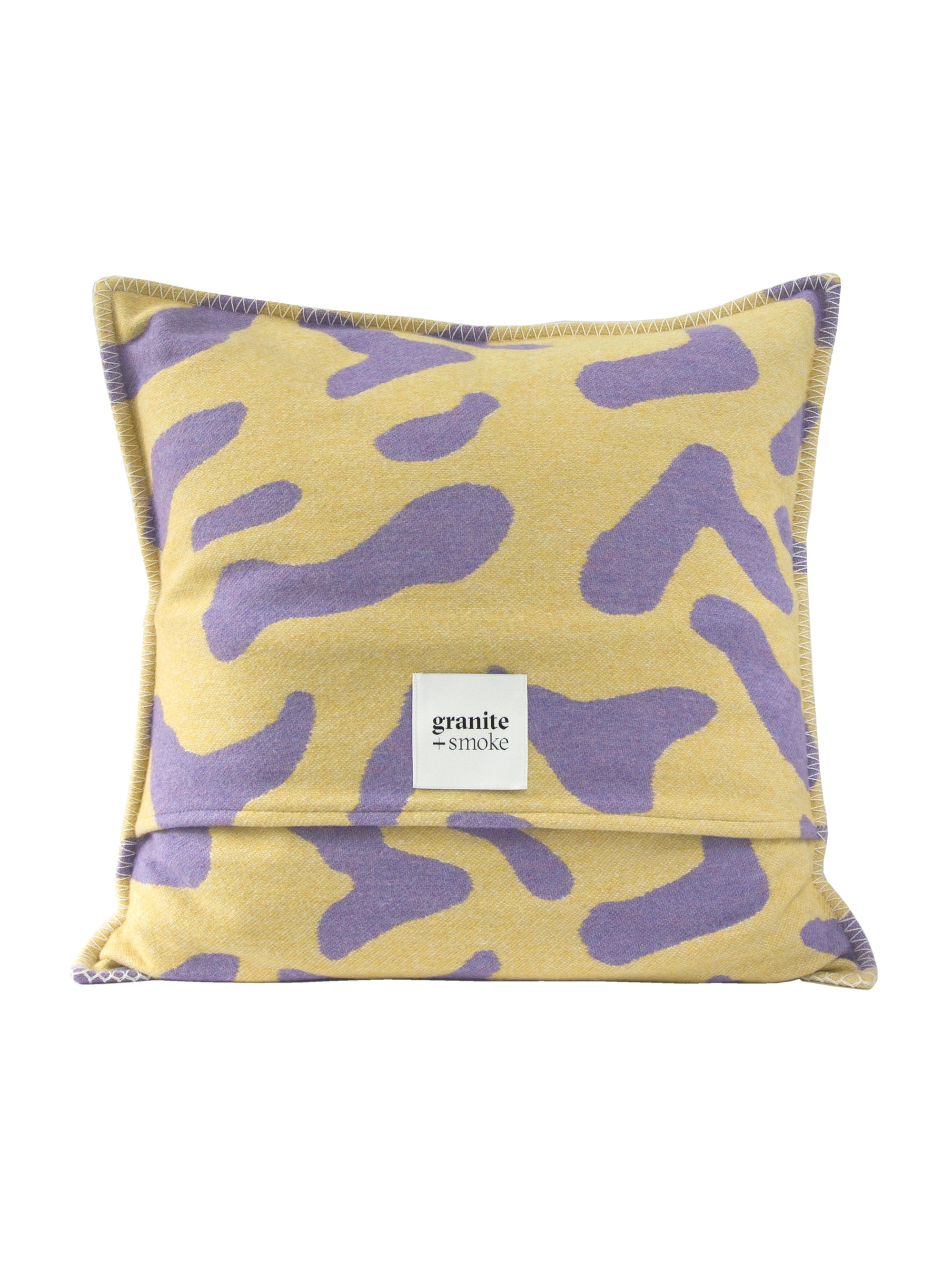 Yellow Scatter Cushion Recycled Wool
