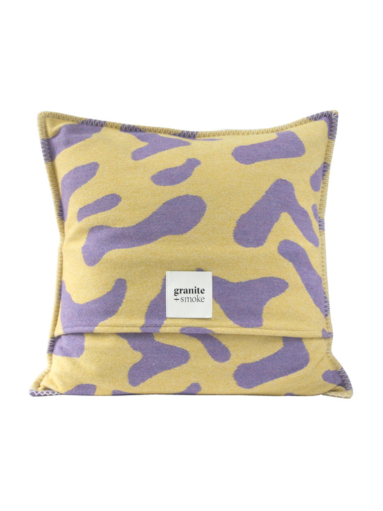 Yellow Scatter Cushion Recycled Wool