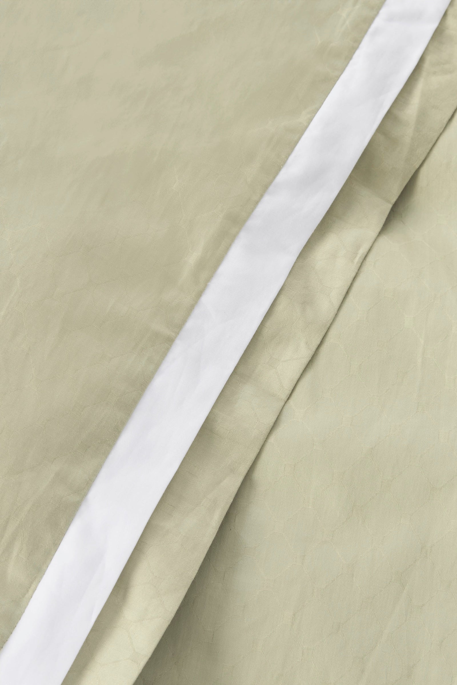 Jacquard Organic Cotton Duvet Cover - Sage