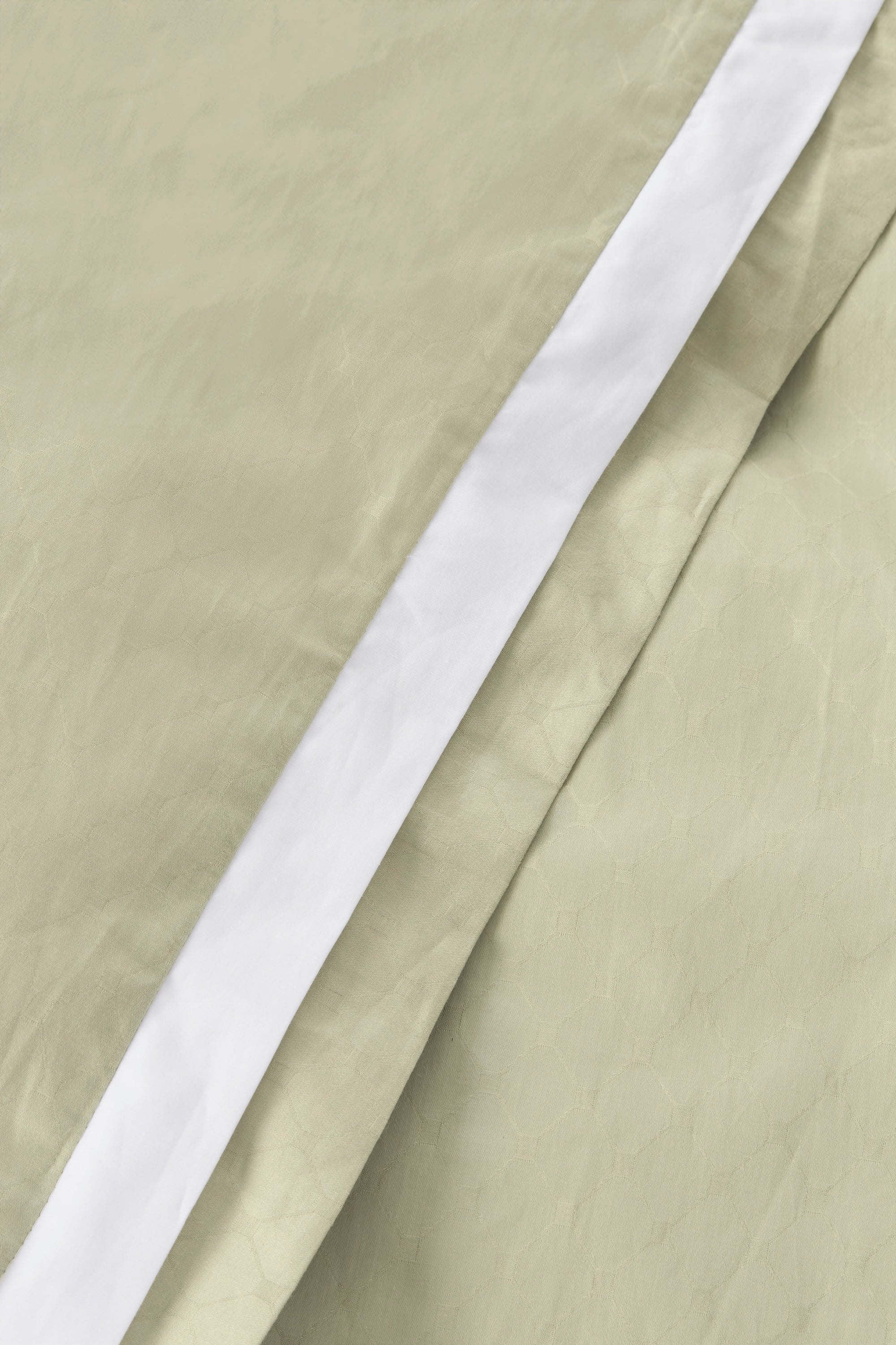 Jacquard Organic Cotton Duvet Cover - Sage