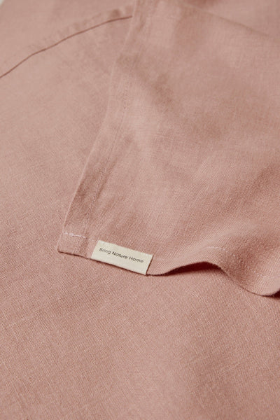 Linen Flat Sheet - Terracotta
