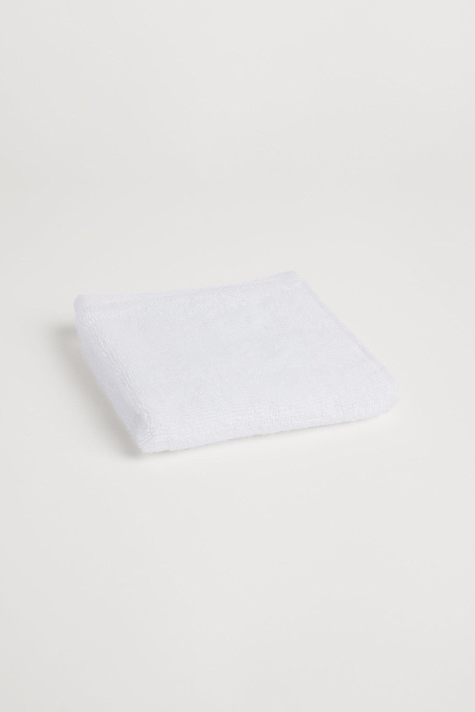 Organic Cotton Face Towel - Classic White