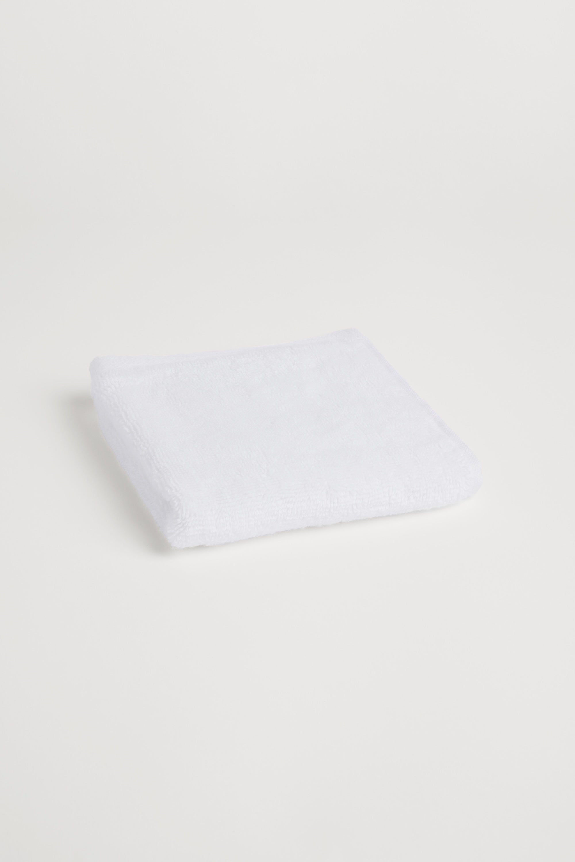 Organic Cotton Face Towel - Classic White