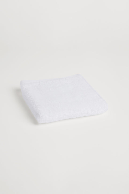 Organic Cotton Face Towel - Classic White