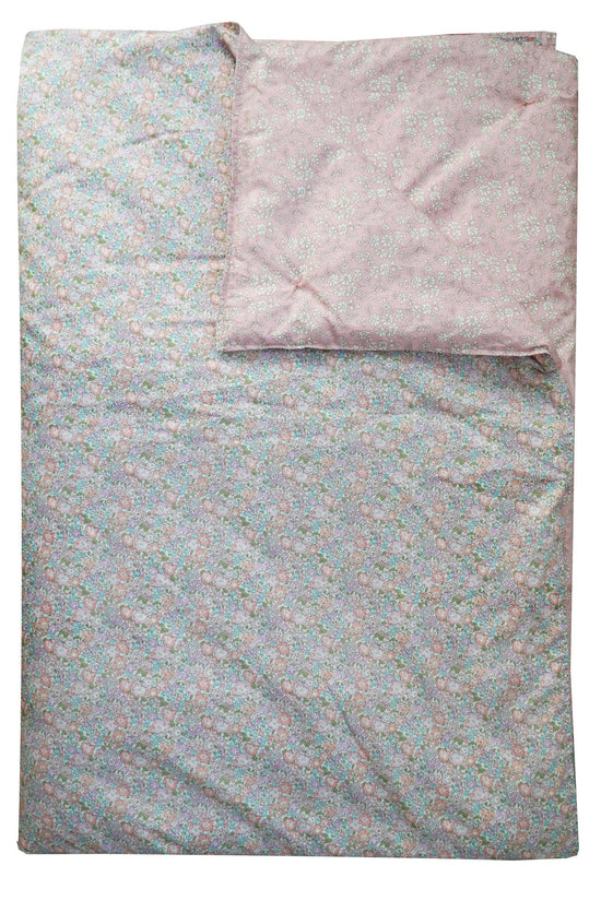 Reversible Heirloom Quilt Made With Liberty Fabric Michelle Lilac & Capel Pink