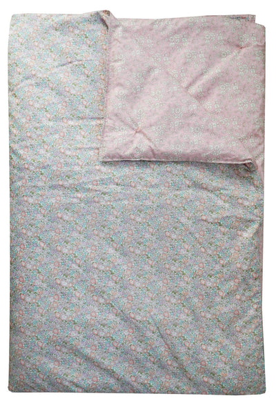 Reversible Heirloom Quilt Made With Liberty Fabric Michelle Lilac & Capel Pink