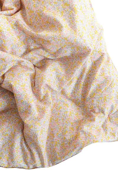Reversible Heirloom Quilt made with Liberty Fabric Betsy Blossom Pink & Wiltshire Bud Pink