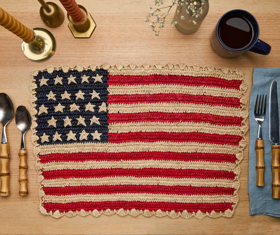 Handcrafted Scalloped Americana Placemats