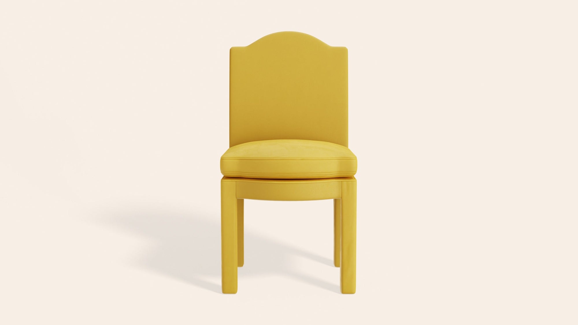 Pair of Leo Dining Chairs, Daffodil Velvet