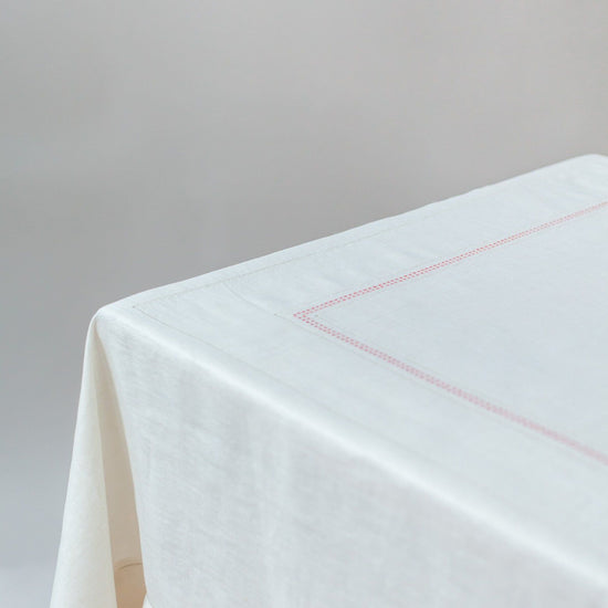 Shashiko Linen Tablecloth
