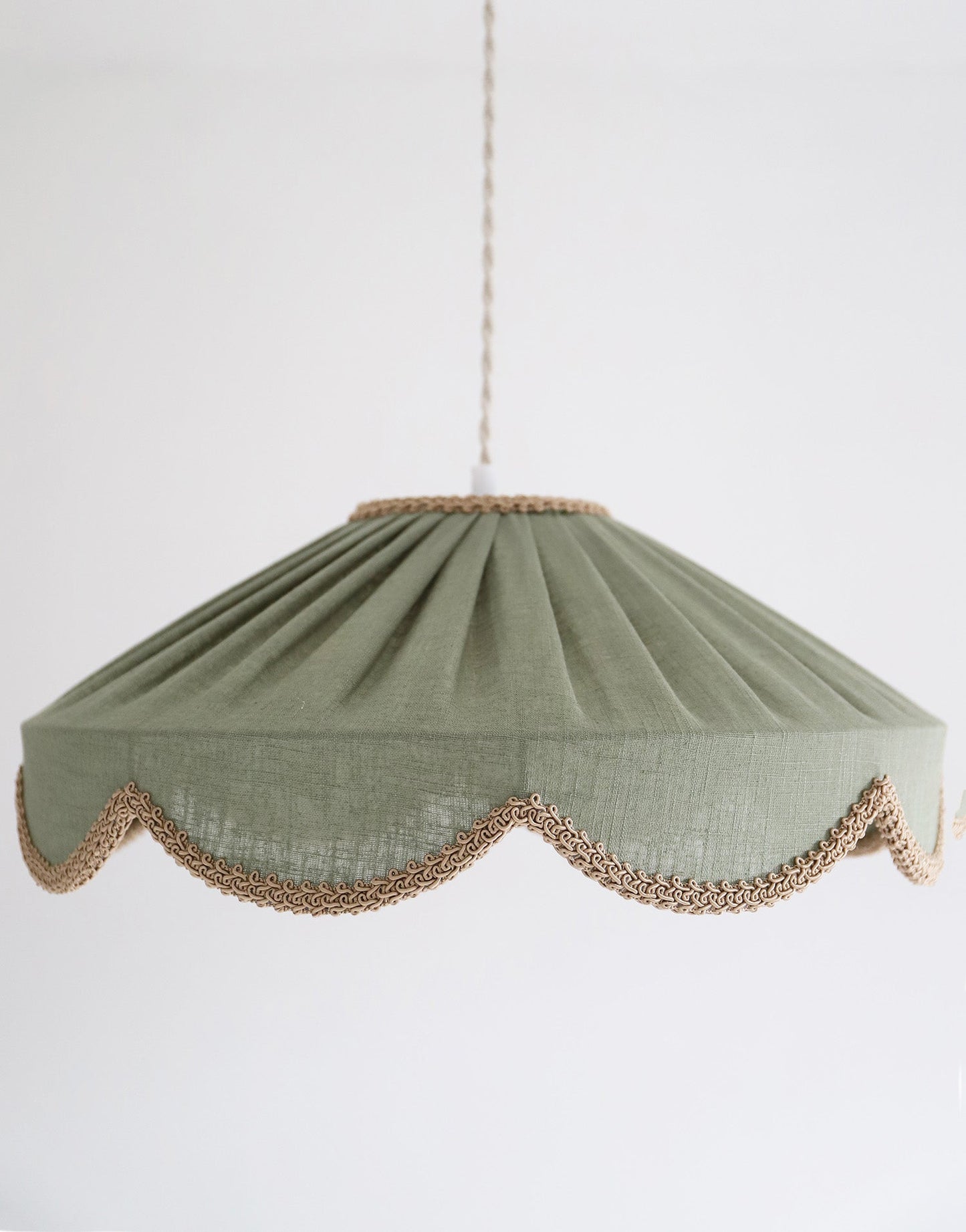 Cosette 'Powdered Sage' Solid Color Floral Shaped Pendant Light