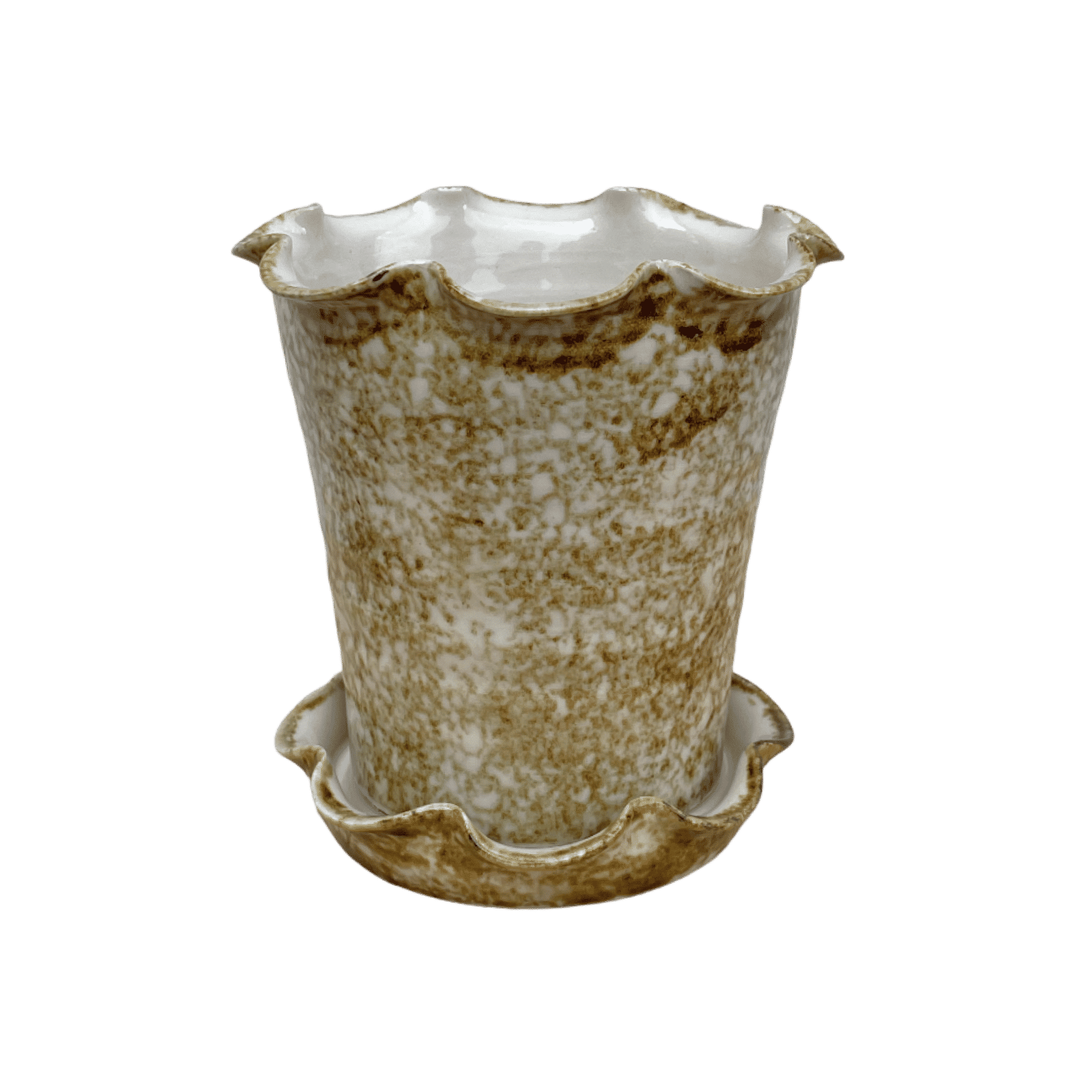 Frilly Pot - Sponged Iron