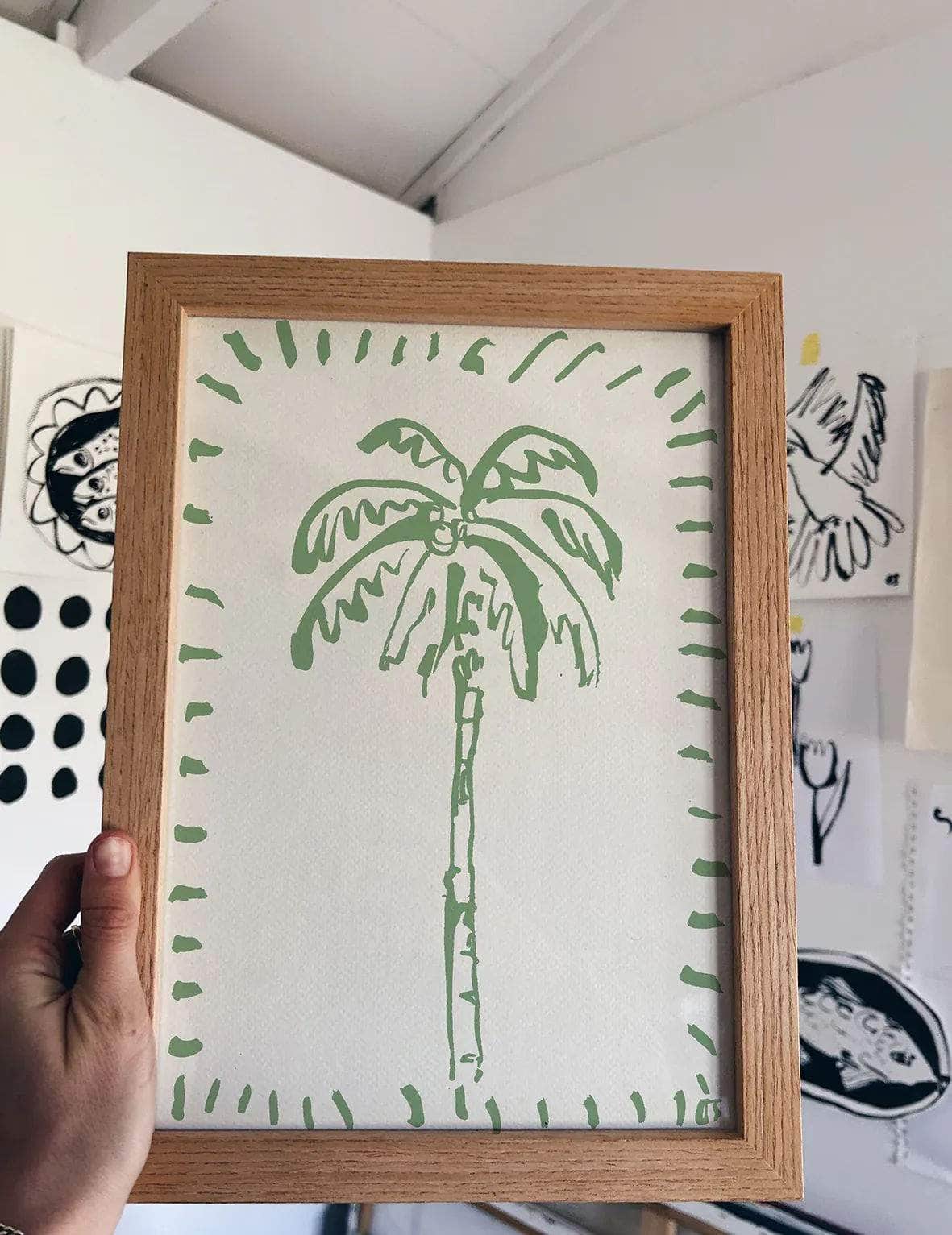 The Green Palm Print