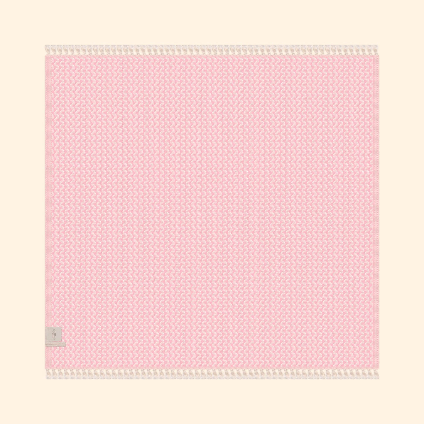 Silent Ripple Pure Cotton Blanket In Pink