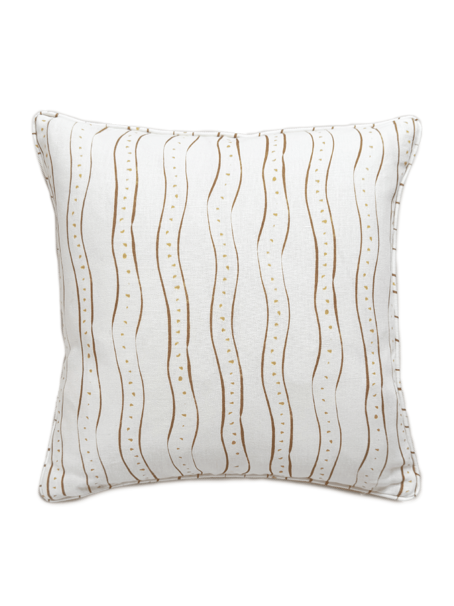 Rayure Nutmeg Linen Cushion