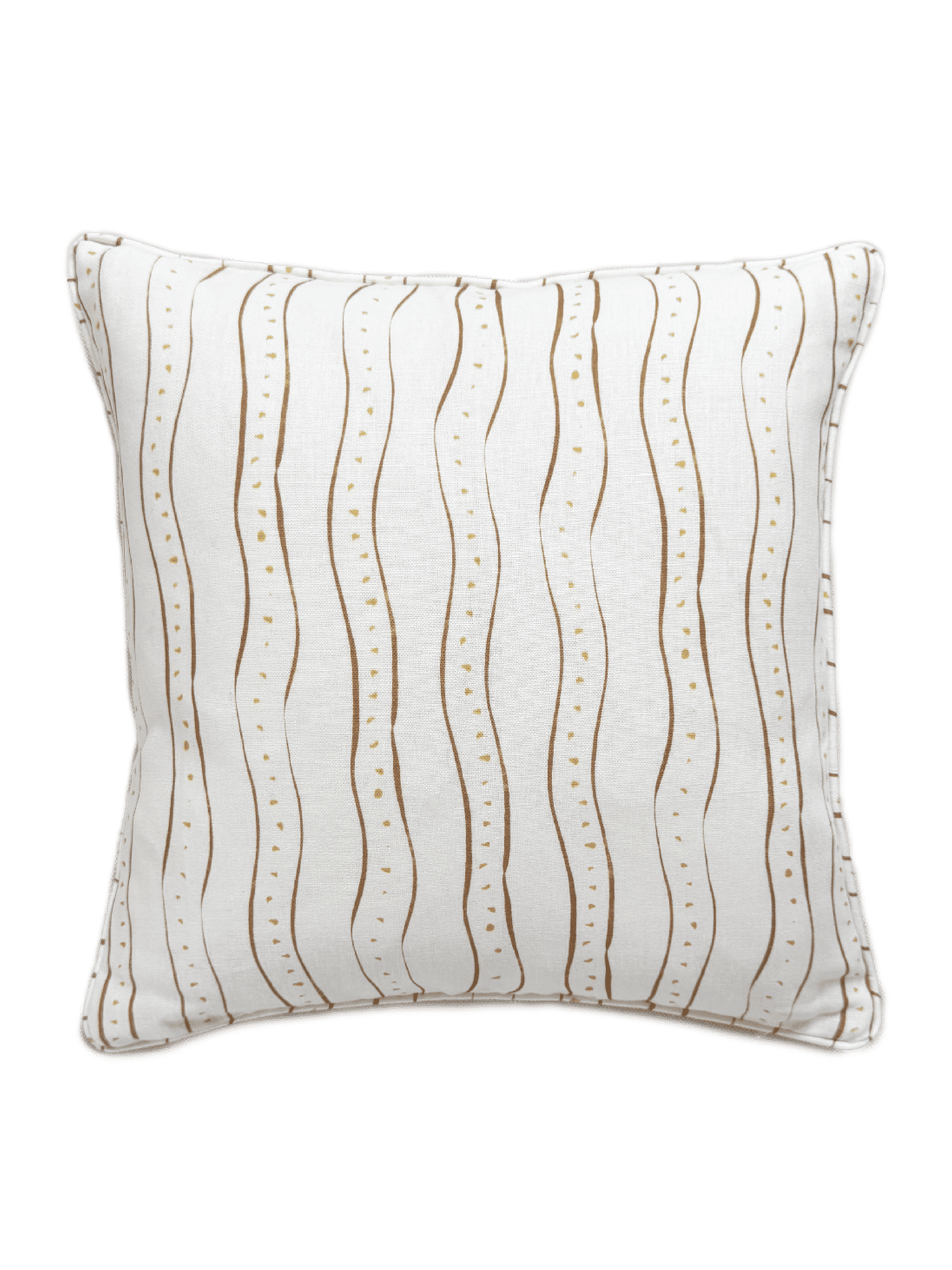 Rayure Nutmeg Linen Cushion