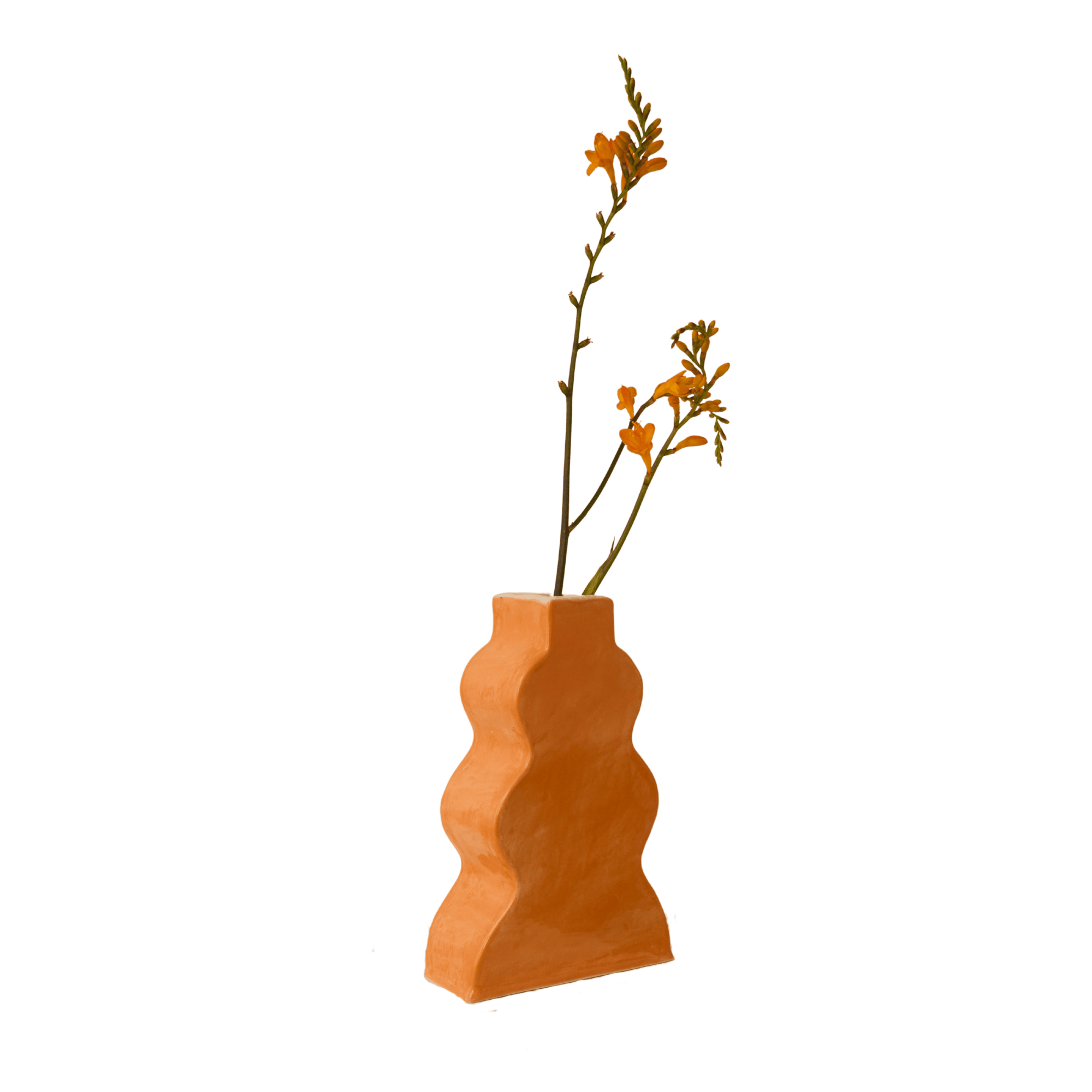 Wavy Vase - Orange