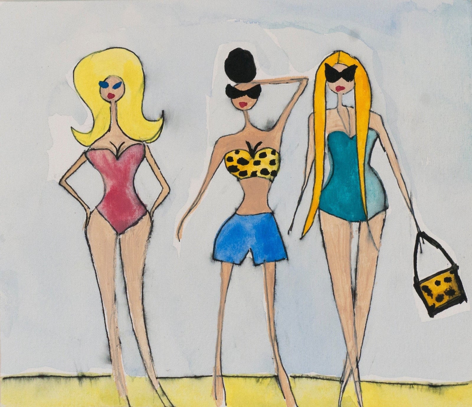 Girls on Venice Beach Giclee Print