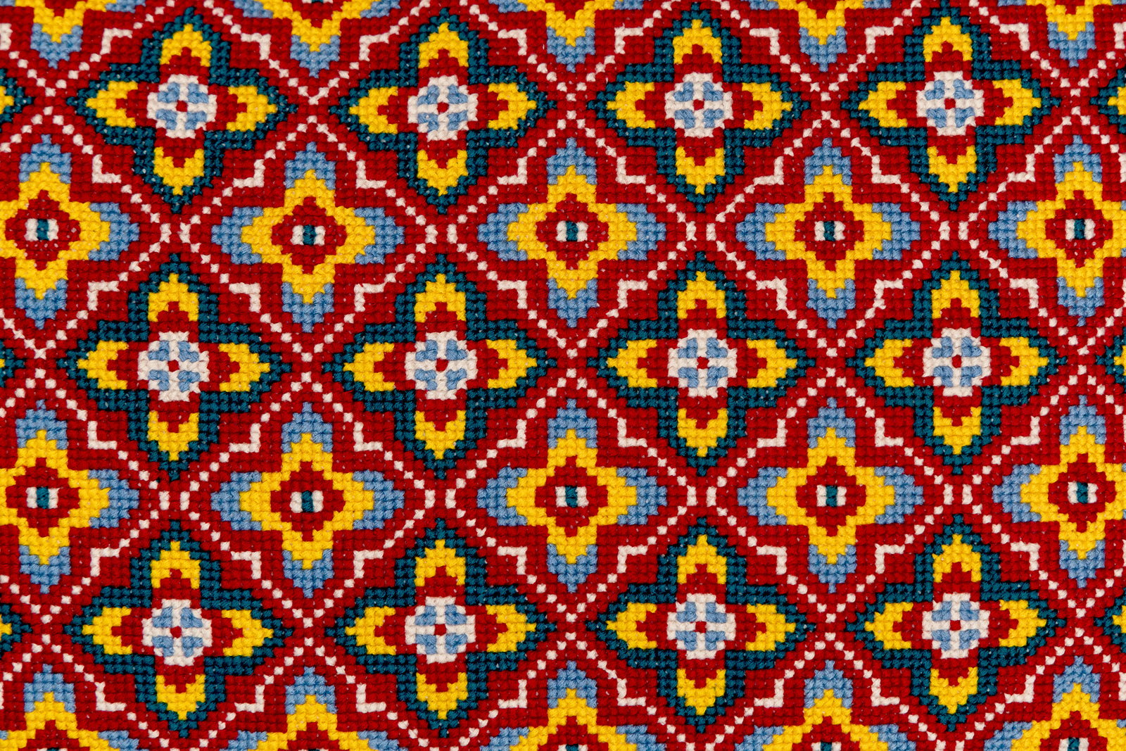 Cross-Stitch Pillow Cover 14×20 in