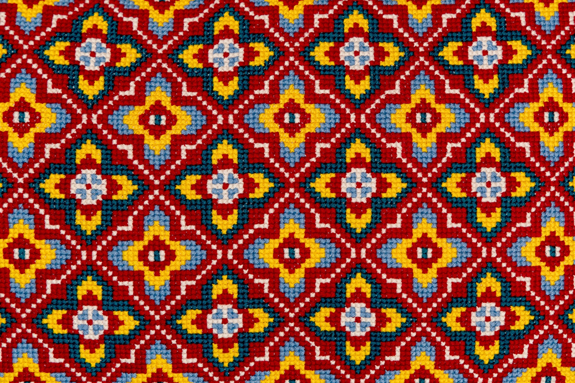 Cross-Stitch Pillow Cover 14×20 in