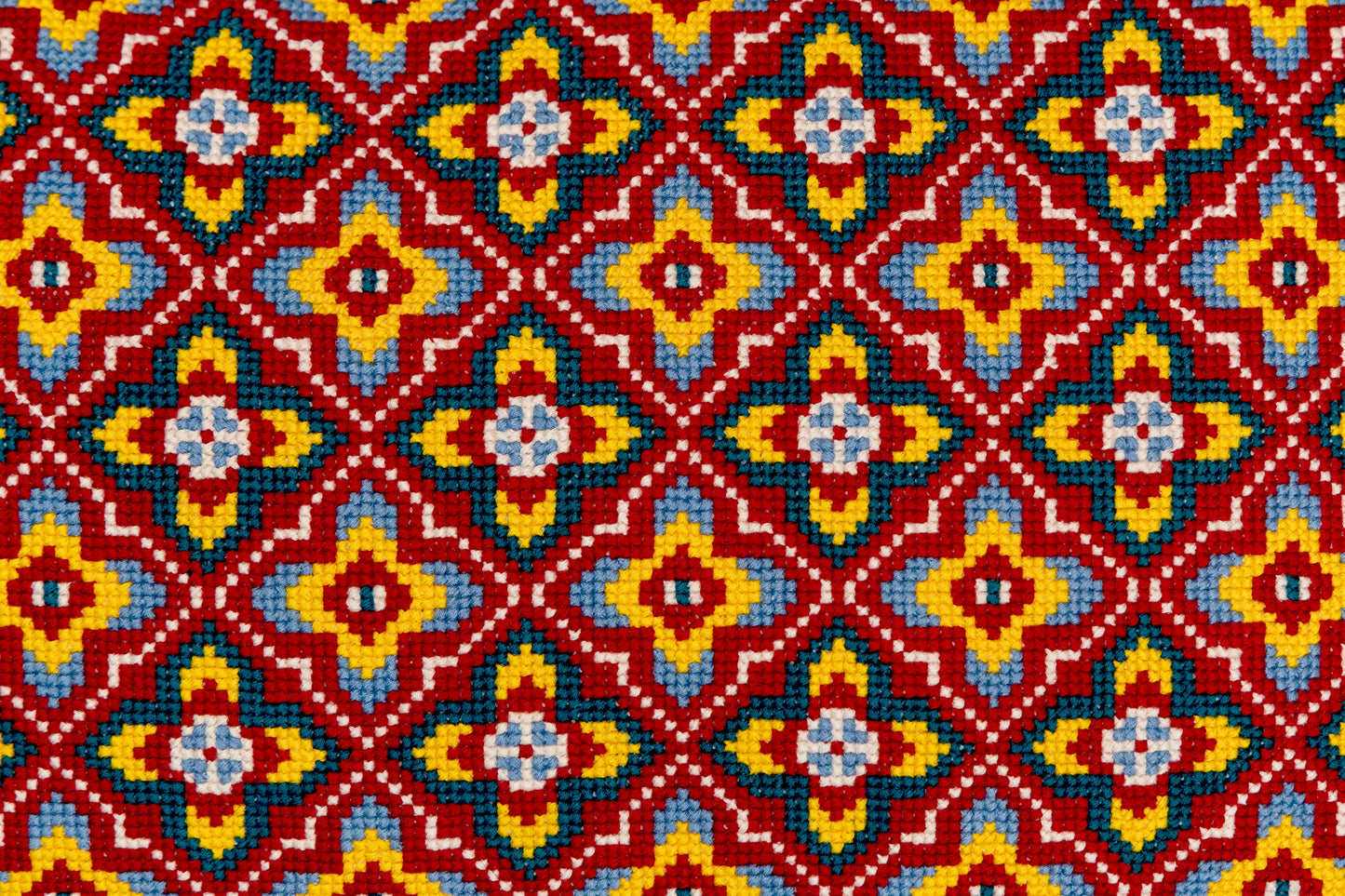 Cross-Stitch Pillow Cover 14×20 in