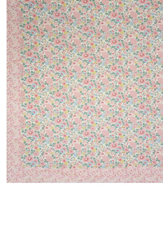 Picnic Blanket Made With Liberty Fabric Betsy Candy Floss & Mitsi Valeria Pink
