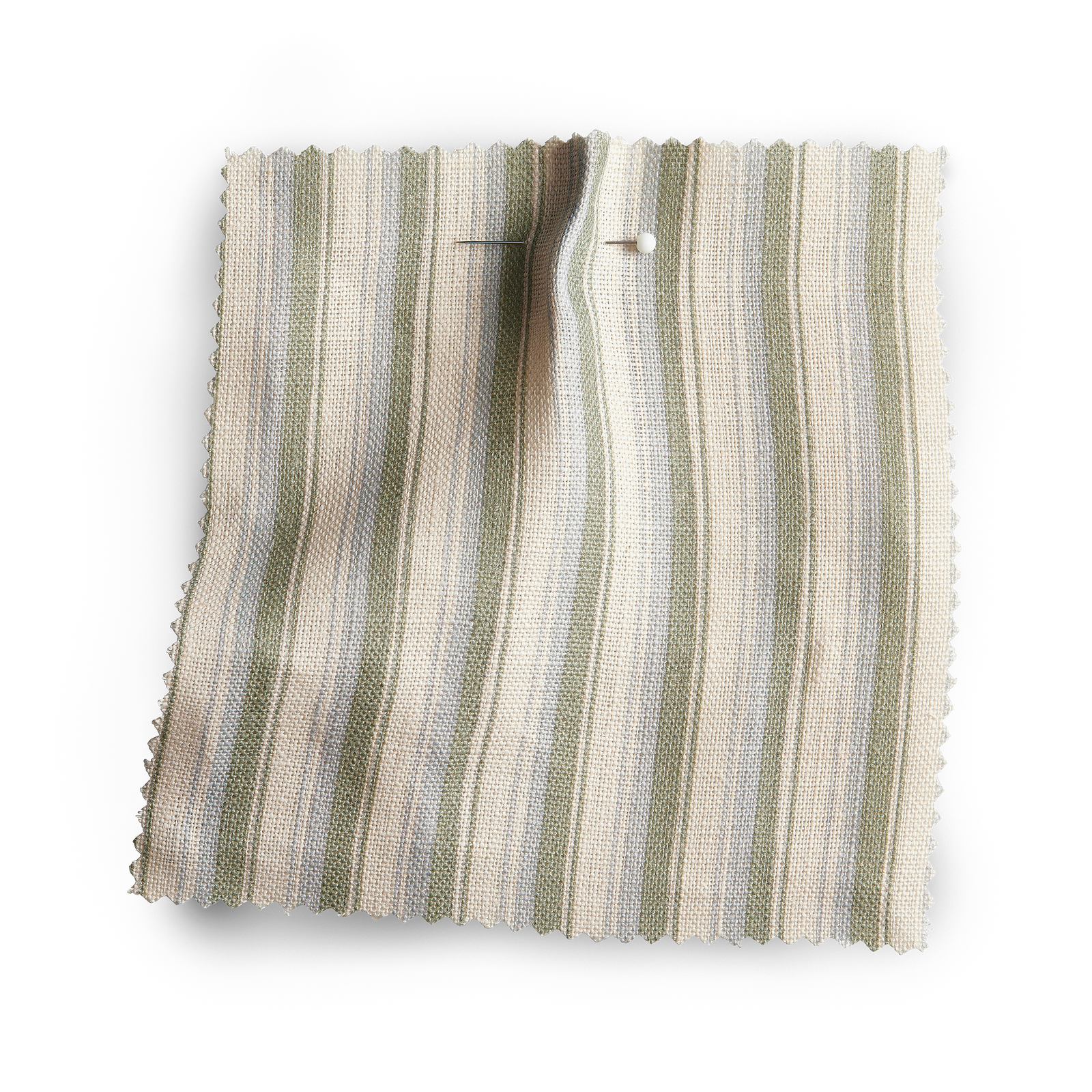 Modern Ticking Fabric - Seafoam