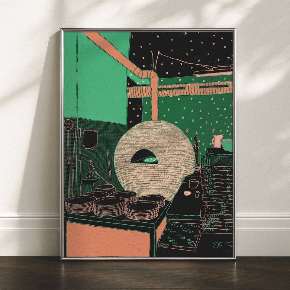 Disco Pizza - Limited Fine Art Print