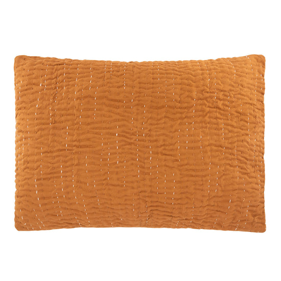 Cotton Texture Pillow Brown