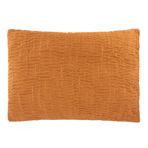 Cotton Texture Pillow Brown