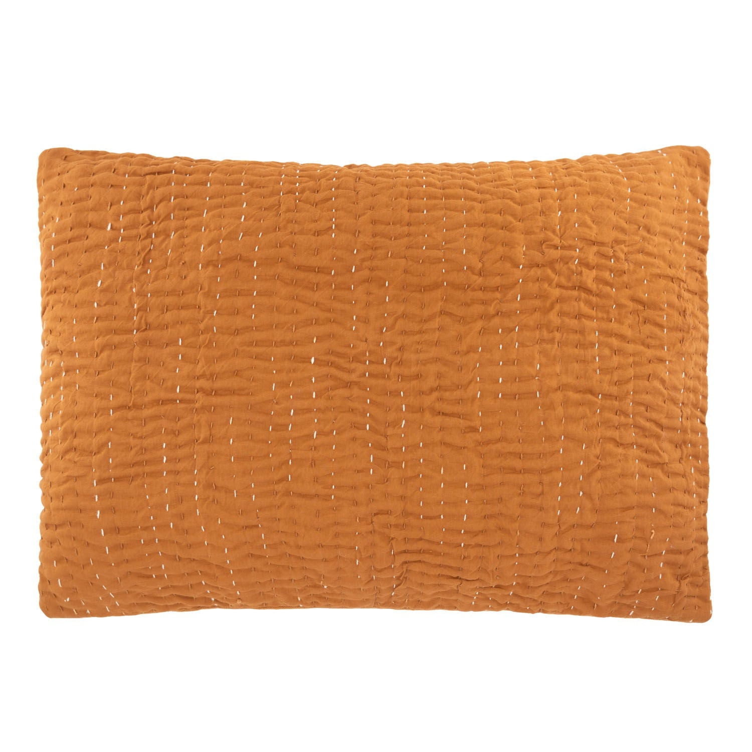 Cotton Texture Pillow Brown