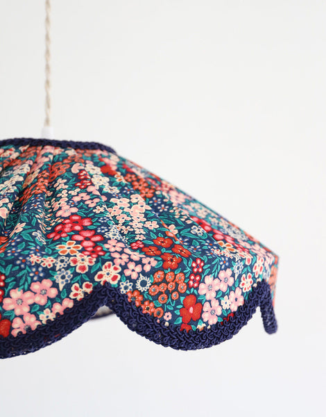 Floral-Shaped Pendant Light Cosette Printed “Mille Fleurs”