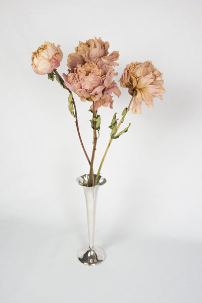 Tall Silver Plate Bud Vase