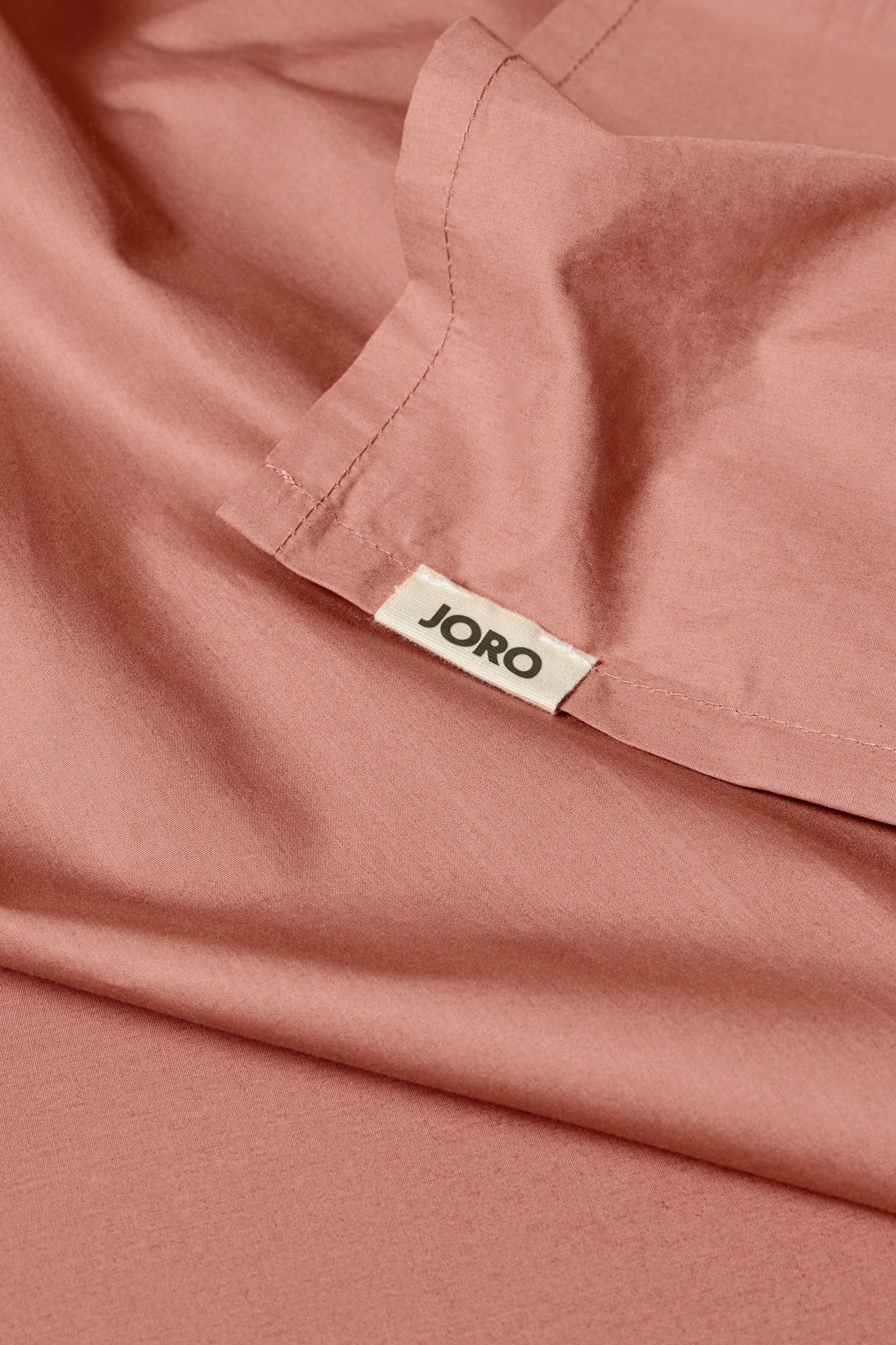 Percale Organic Cotton Flat Sheet - Bark Red