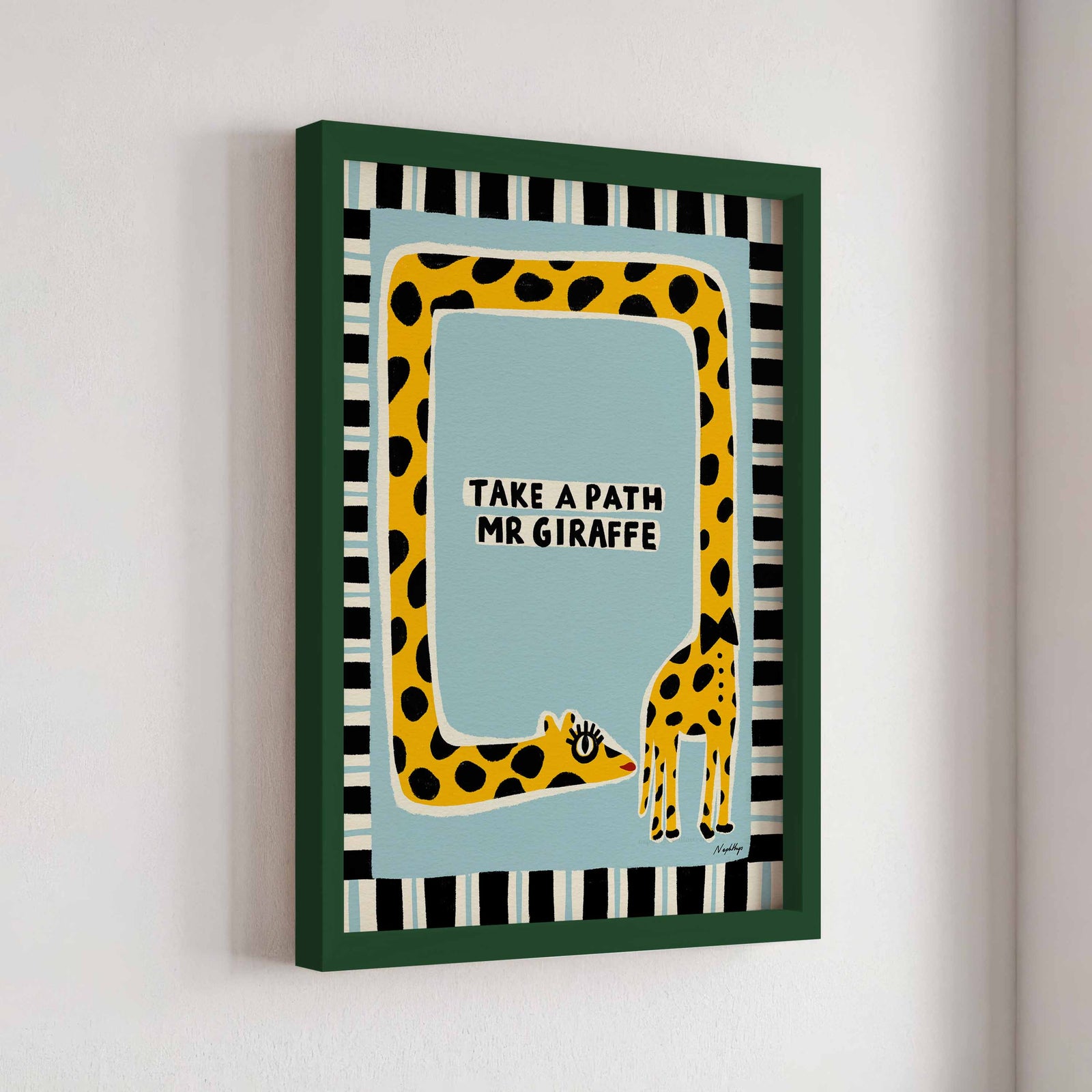 Take a Path Mr Giraffe Print