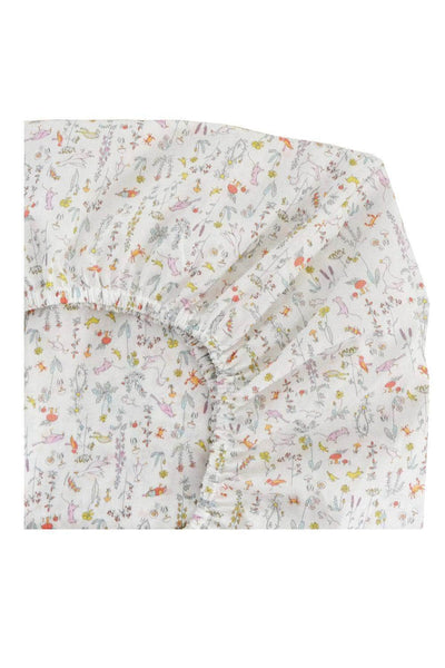 Fitted Sheet Made With Liberty Fabric Theo Pink