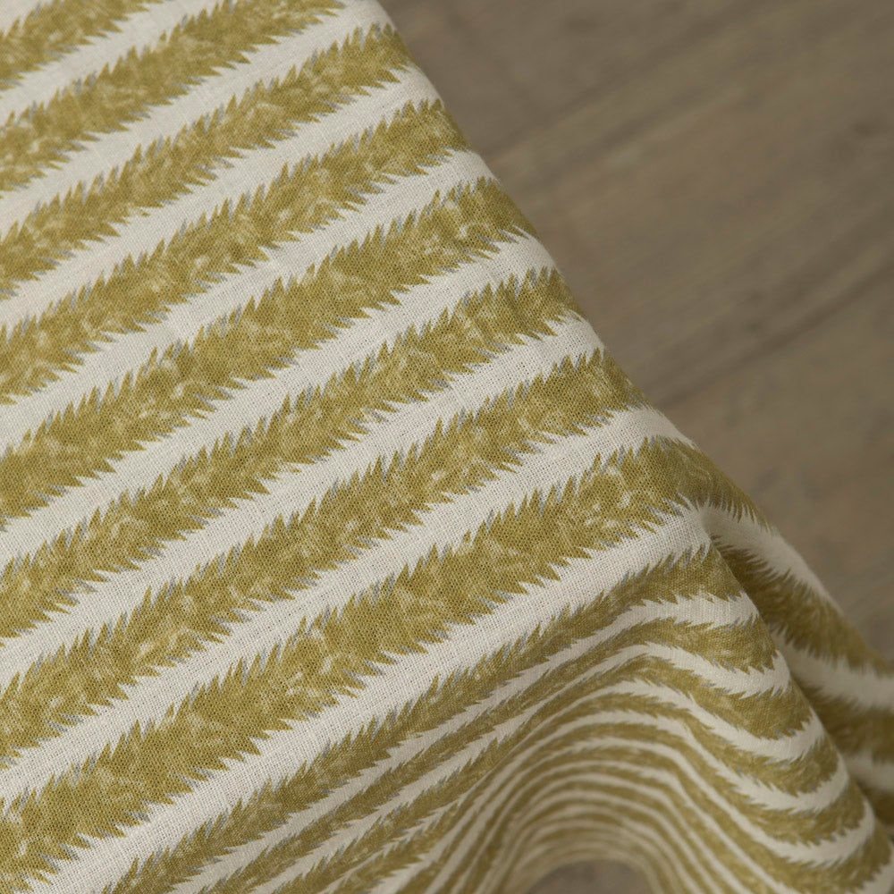 Natural Linen Atria Mini Yellow Tablecloth