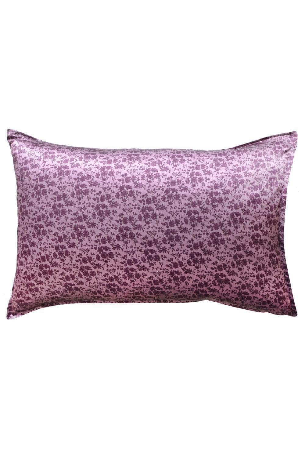 Silk Pillowcase Made With Liberty Fabric Capel Aubergine