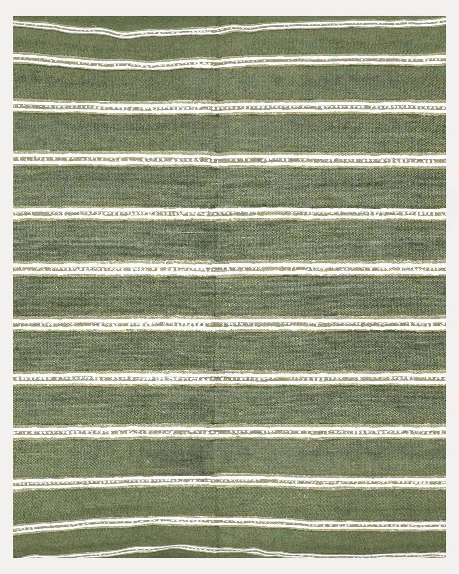 Edo Stripe Cushion - Green