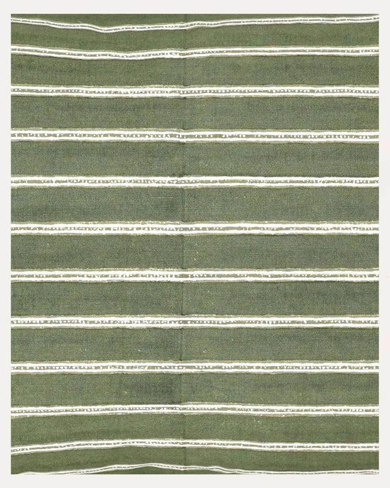 Edo Stripe Cushion - Green
