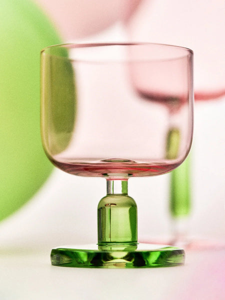 Radiant Peach Wine Glass SHORT