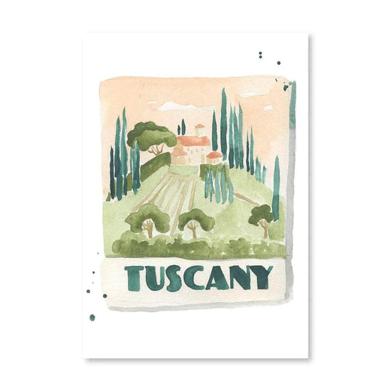 Tuscany Matchbook Print