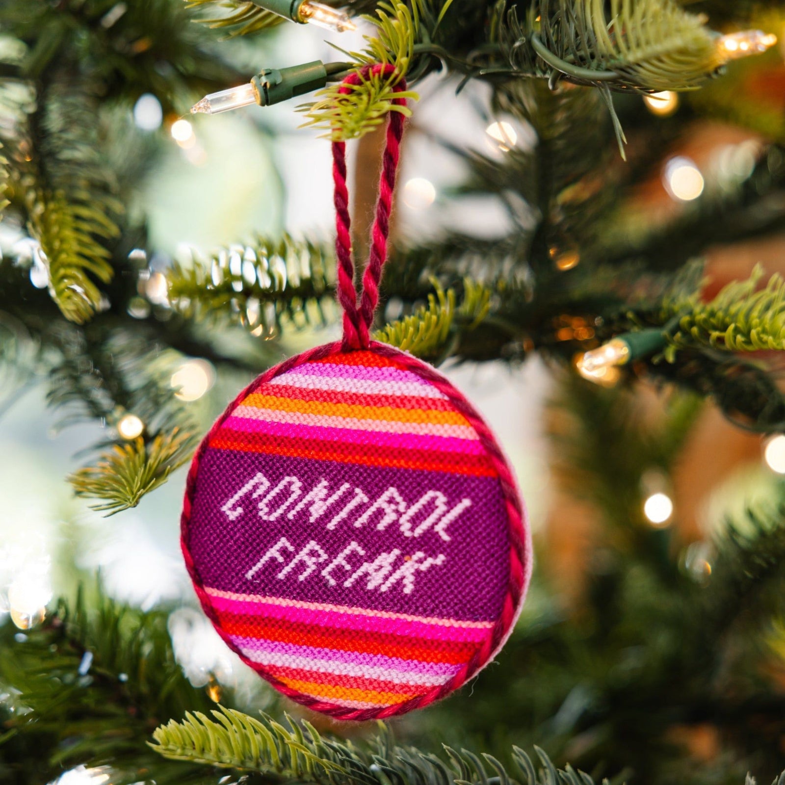 Needlepoint Ornament - Control Freak