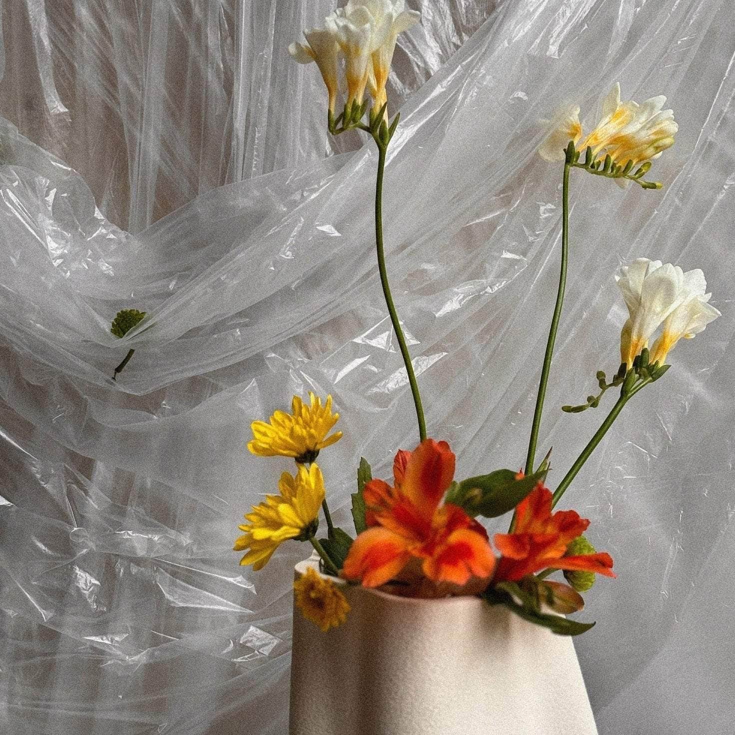 Wide Vase - Sandstone